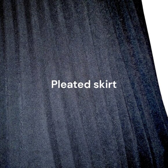 🏖️Elizabeth & Nicole LBD Pullover, Pleated Shirt, Small Cap Sleeve, Belted - Picture 8 of 9